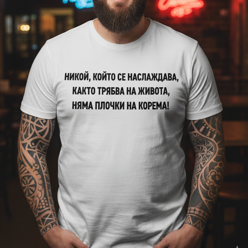 Тениска - Наслаждаване на живота