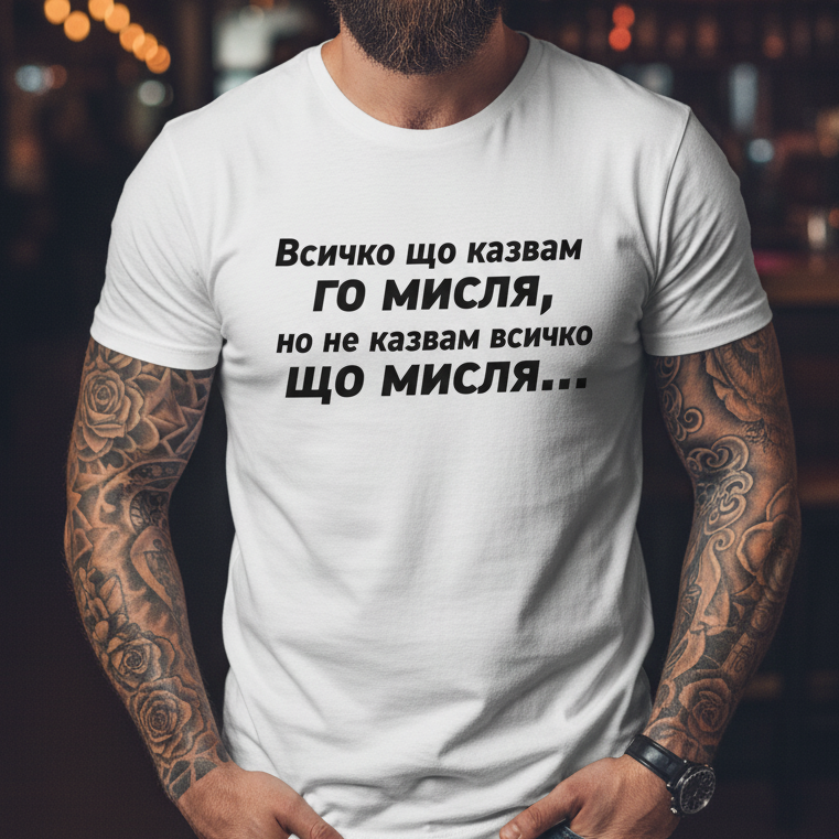 Тениска - Всичко що казвам го мисля...
