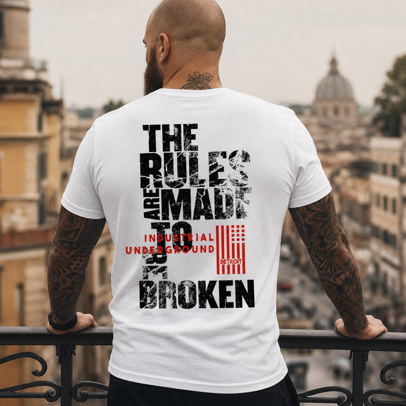 Мъжка стилна тениска = Rules Broken - M527