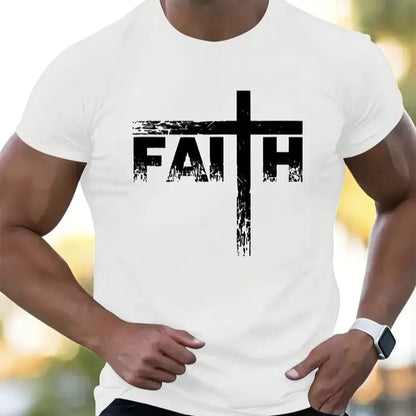 Мъжка стилна тениска - Faith - M08