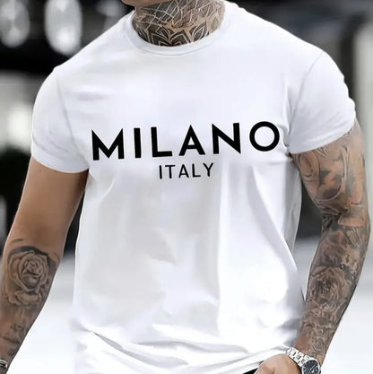 Мъжка стилна тениска - Milano Italy - M09