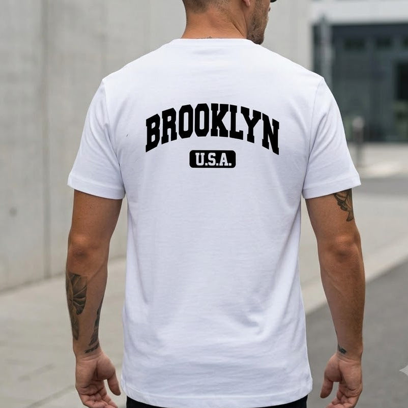 Мъжка тениска - Brooklyn U.S.A. (Back) M136
