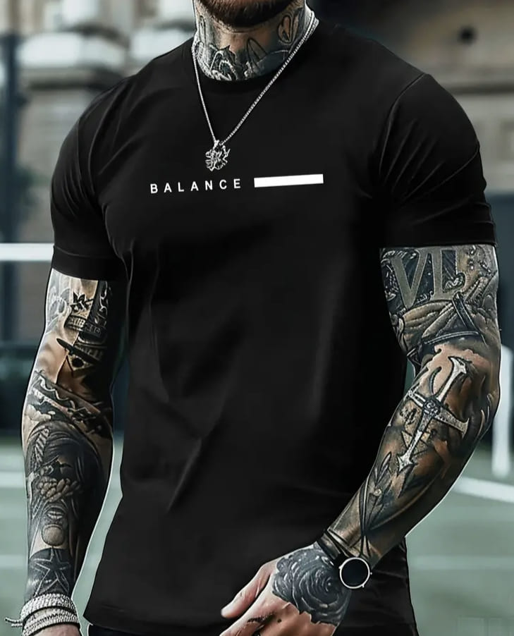 Мъжка стилна тениска - Balance