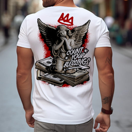 Мъжка стилна тениска - Count your blessing