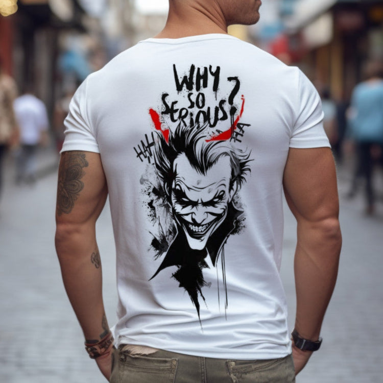 Мъжка стилна тениска - Why so serious? 2