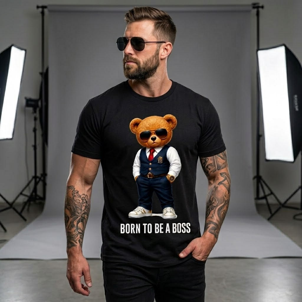 Мъжка Тениска - Born to be a boss - M170