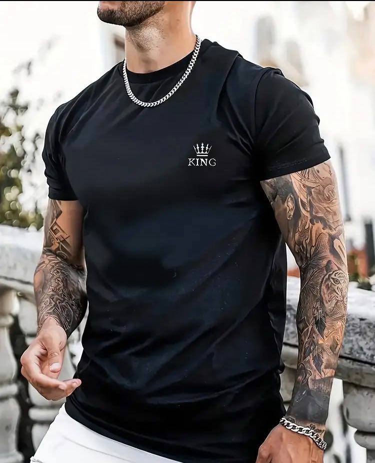 Мъжка стилна тениска – King