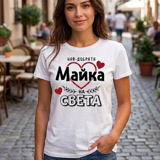 Дамска тениска - Най-добрата Майка на света