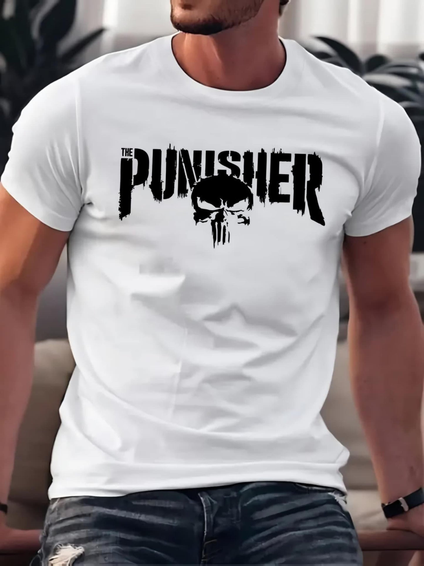 Мъжка стилна тениска - The punisher
