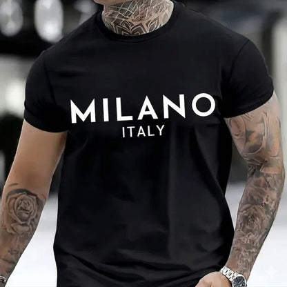 Мъжка тениска - Milano Black M108