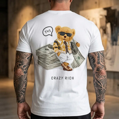Мъжка тениска - Crazy Rich (Teddy Bear) - M163