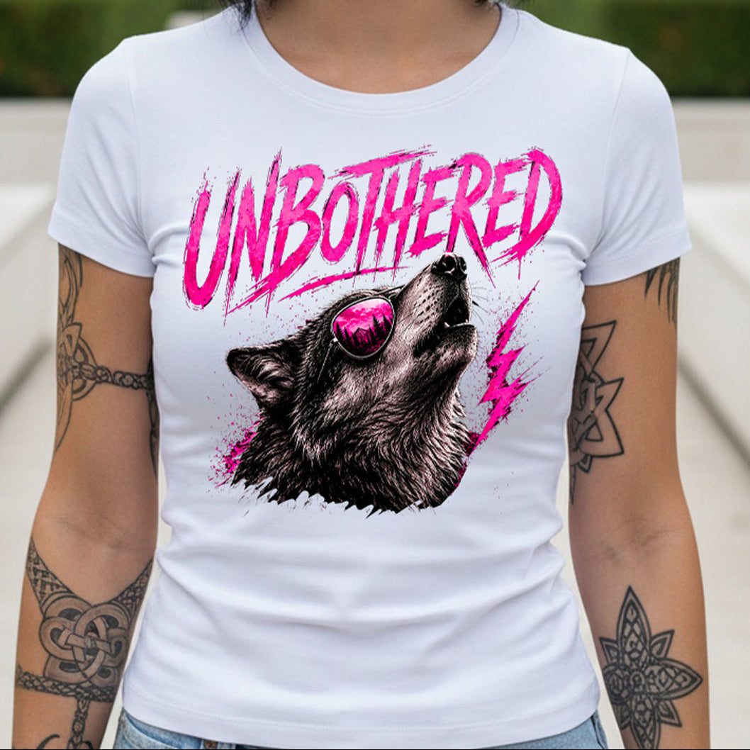 Дамска тениска - Unbothered White W152