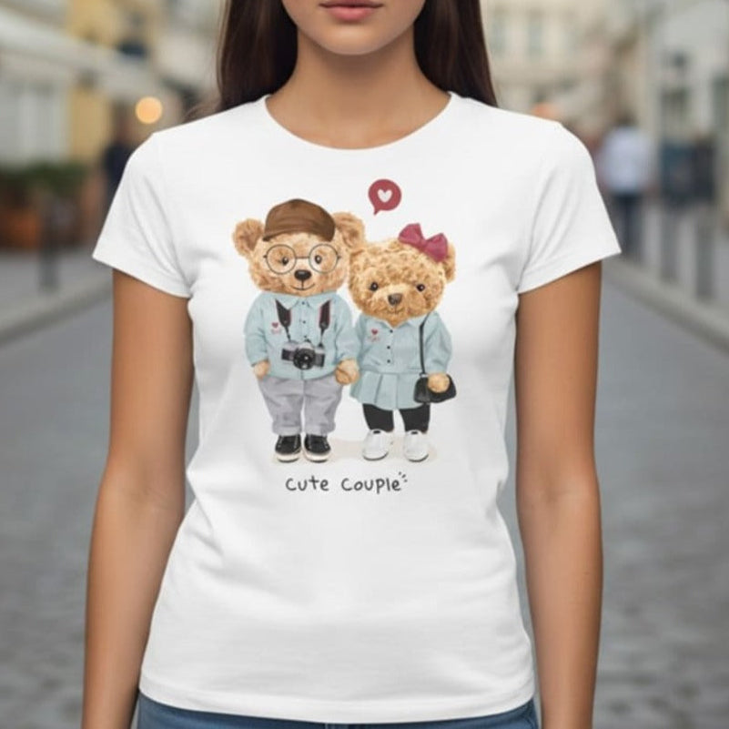 Дамска тениска -Cute Couple W55