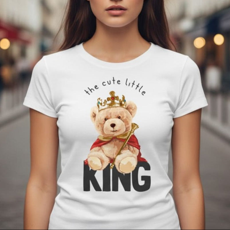 Дамска тениска - The Cute Little King W83