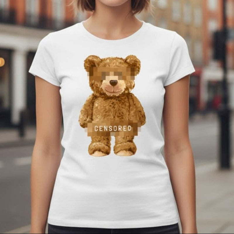 Дамска тениска - Censored Teddy Bear W84