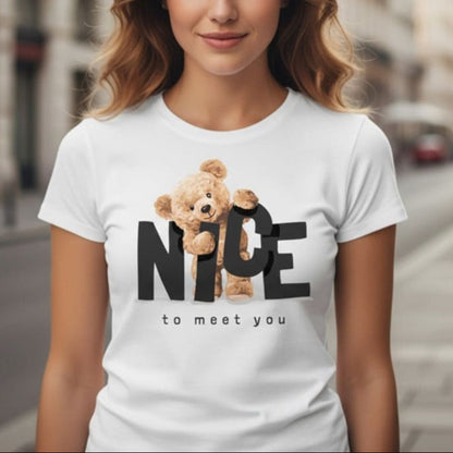 Дамска тениска -Nice To Meet You W86