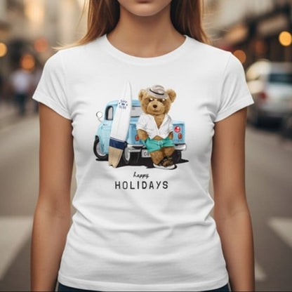 Дамска тениска - Happy Holidays W118