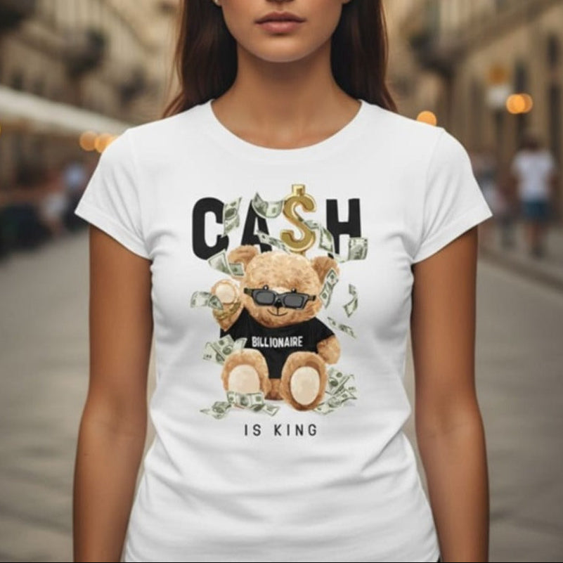 Дамска тениска - Cash is King - W23