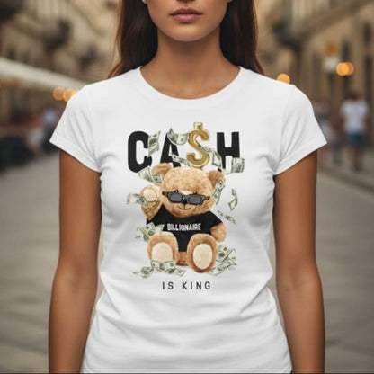 Дамска тениска - Cash is King - W23