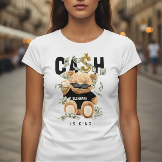 Дамска тениска - Cash is King - W23