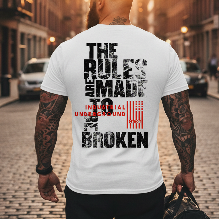 Мъжка стилна тениска = Rules Broken