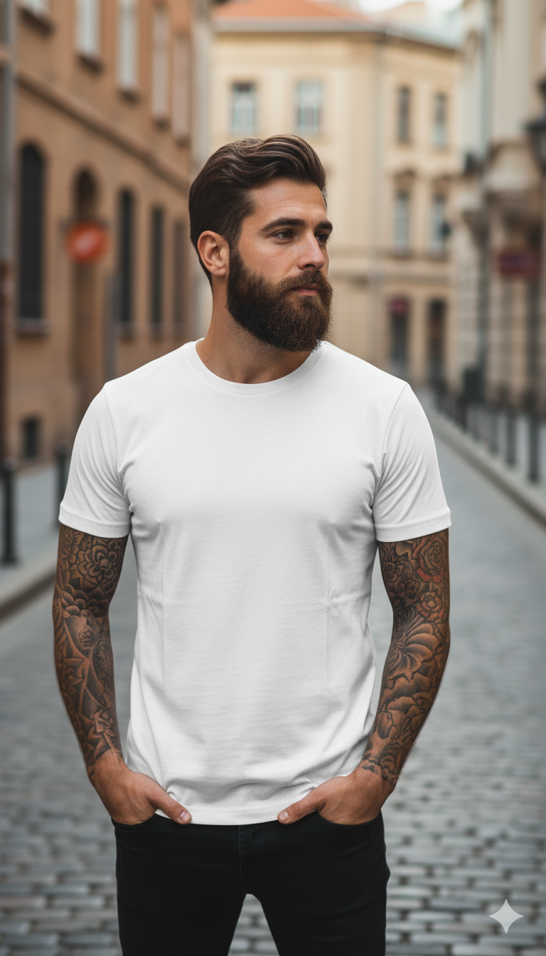 Мъжка стилна тениска - Smile mood