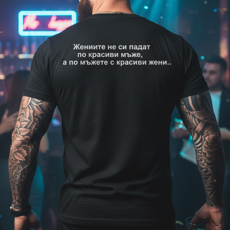 Мъжка тениска - Жените след красивите мъже
