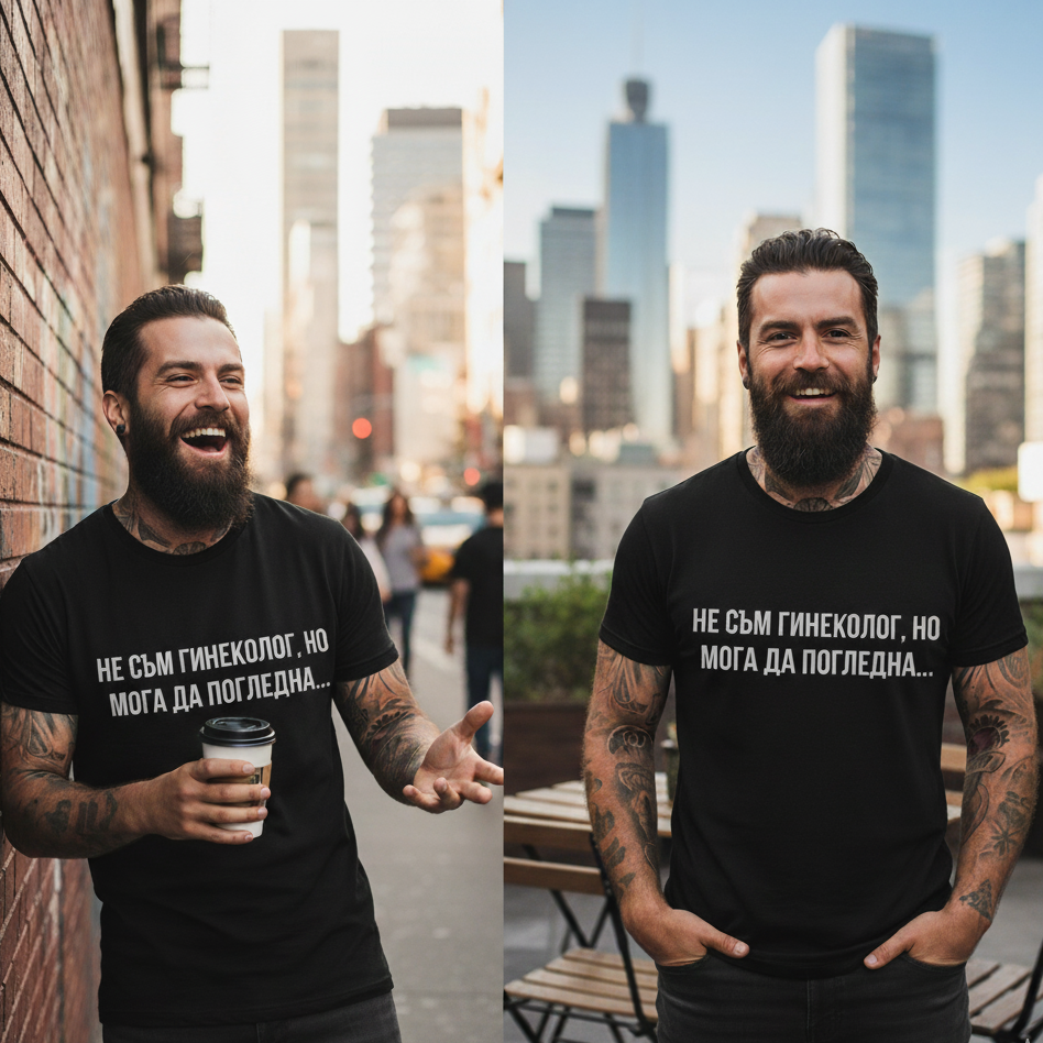 Мъжка тениска - Мога да погледна