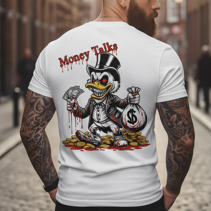 Мъжка стилна тениска - Money talks