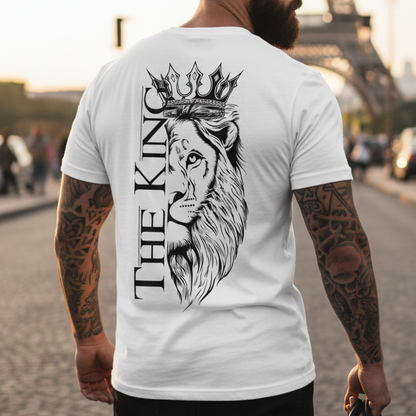 Мъжка стилна тениска - The king - M536
