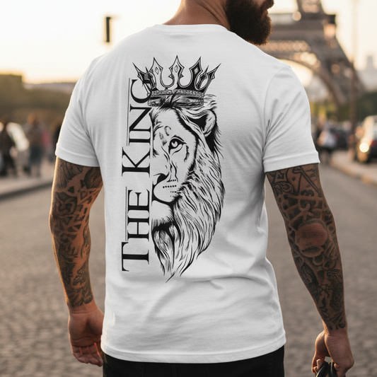 Мъжка стилна тениска - The king