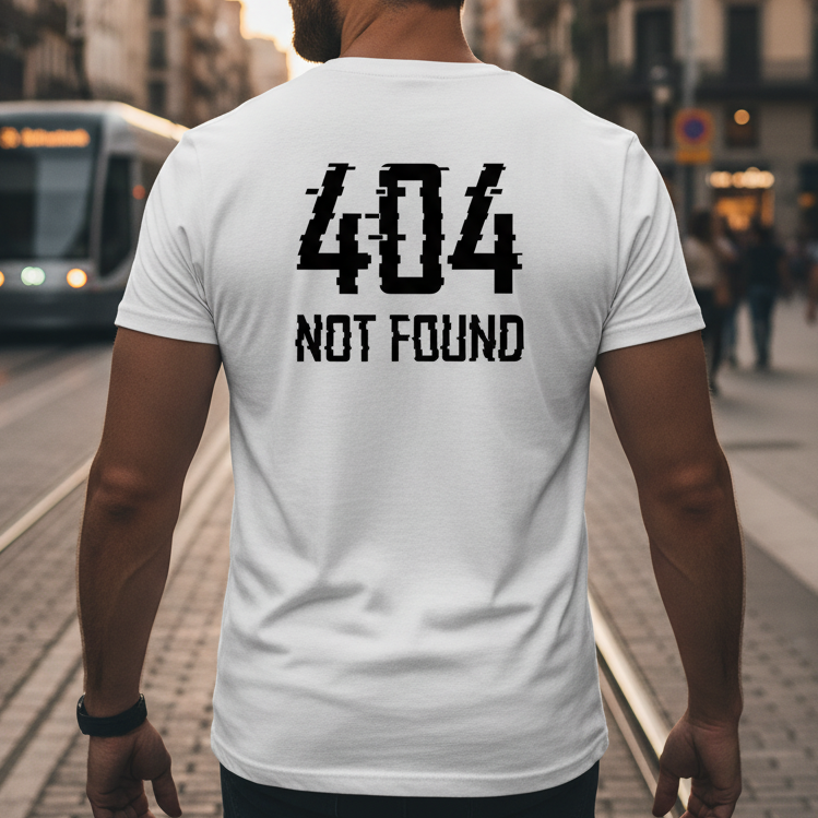 Мъжка стилна тениска - Error 404