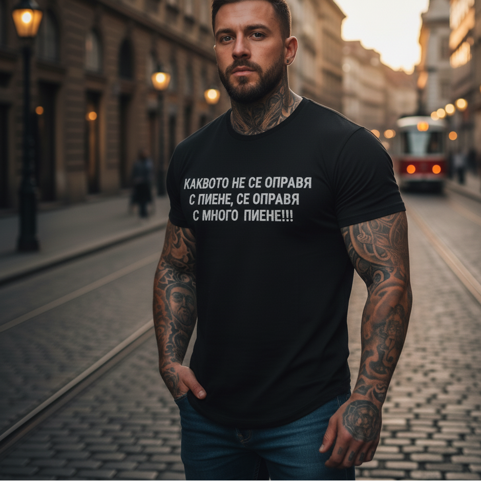 Тениска - Което не се решава с пиене