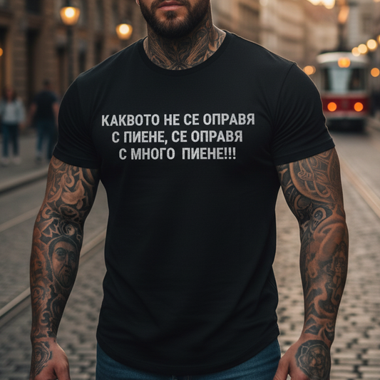 Тениска - Което не се решава с пиене
