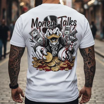 Мъжка стилна тениска - Money Talks 2 - M546