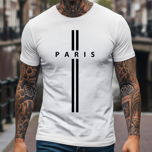 Мъжка тениска - Paris Minimalist M144