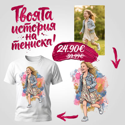 Тениска за подарък по снимка