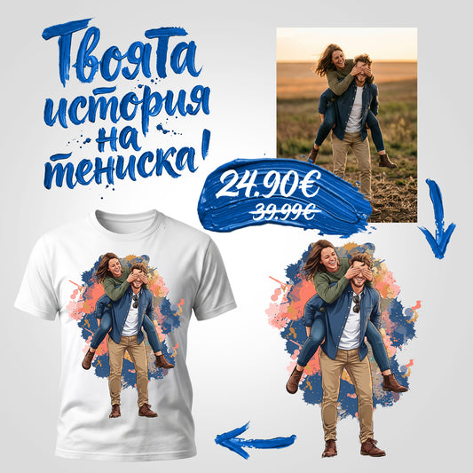 Тениска за подарък по снимка