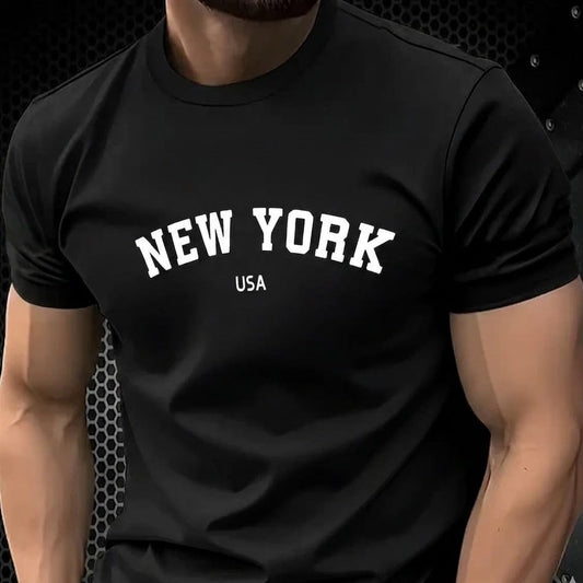 Мъжка стилна тениска New York - M07а