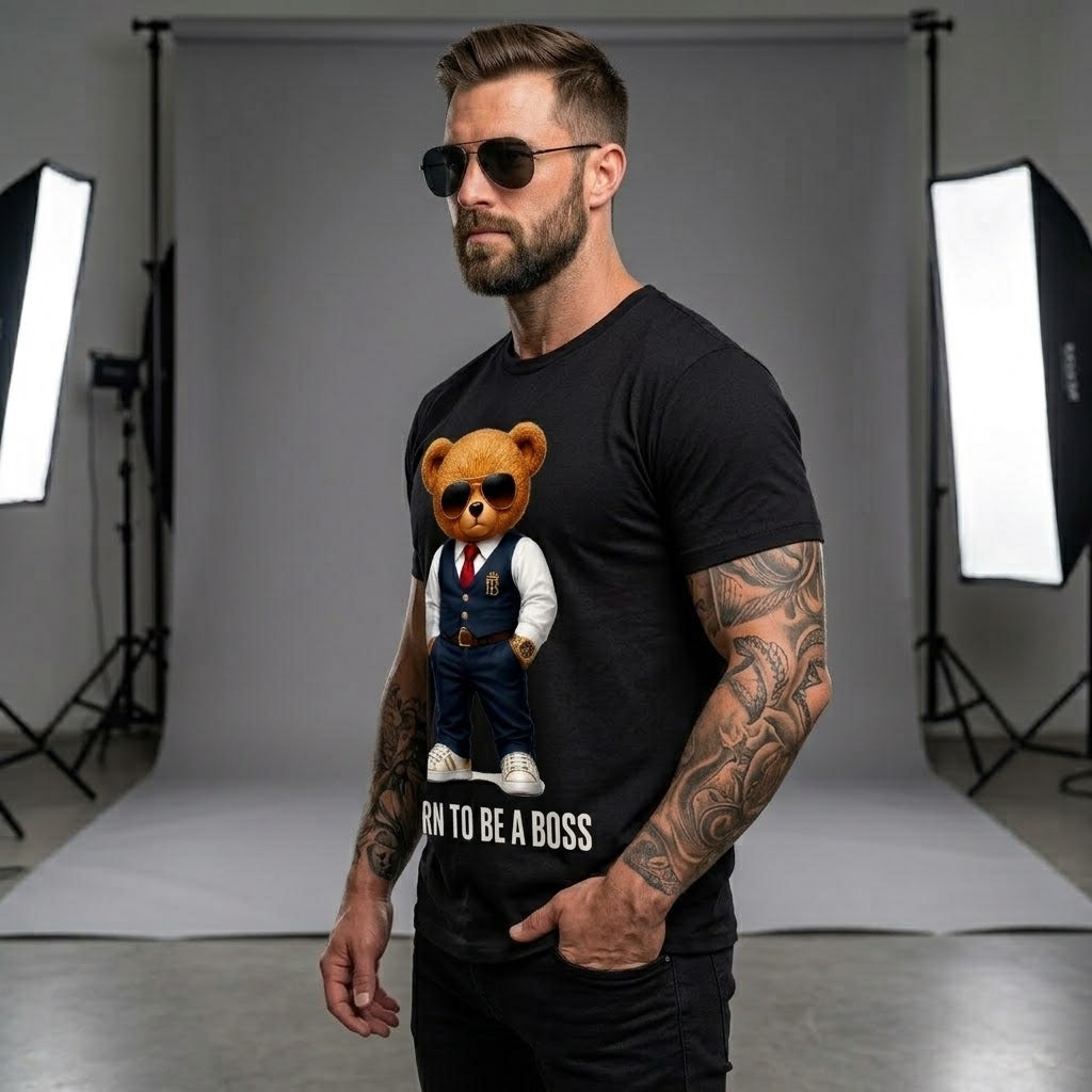 Мъжка Тениска - Born to be a boss - M170