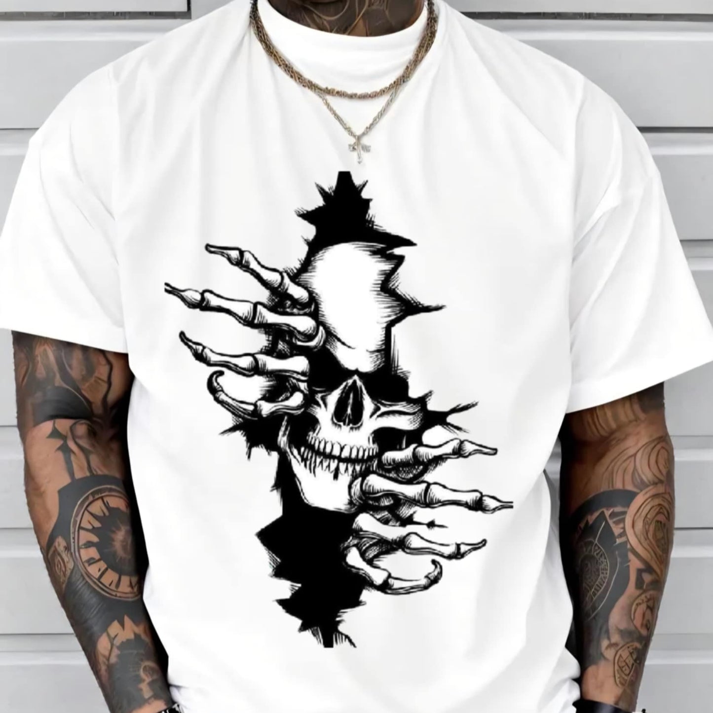 Мъжка стилна тениска - Devil from hell