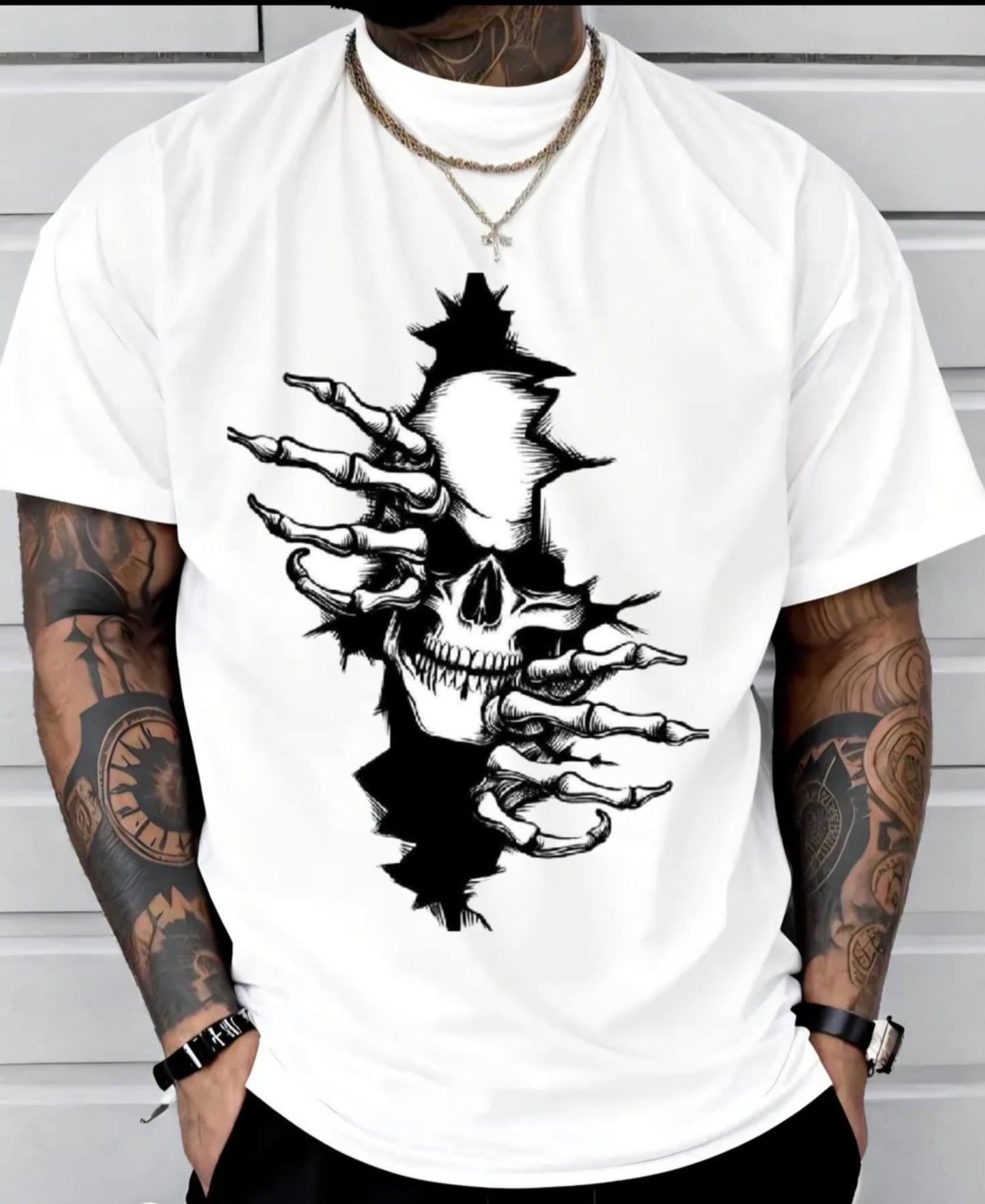 Мъжка стилна тениска - Devil from hell