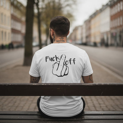 Мъжка стилна тениска - Fk off - M537