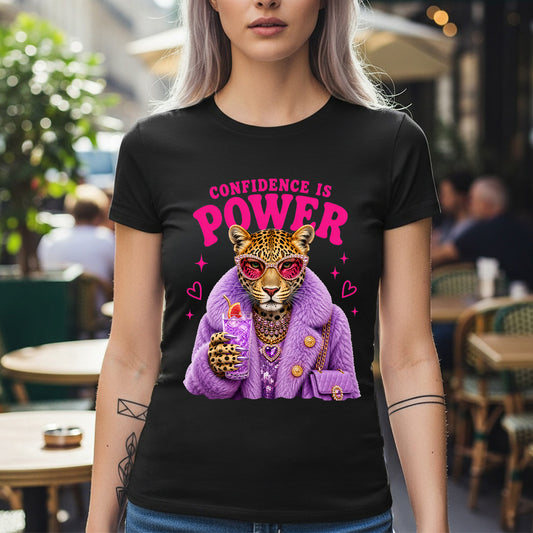 Дамска тениска - Confidence Is Power W136